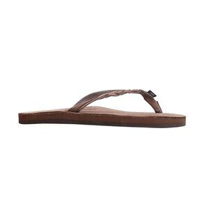 Rainbow-Flirty Braidy Sandal 301ALTSB Women's Expresso Brown Flip Flops